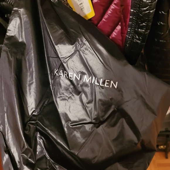 Karen Millen Black Feather Down Puffer Jacket - Picture 6 of 9